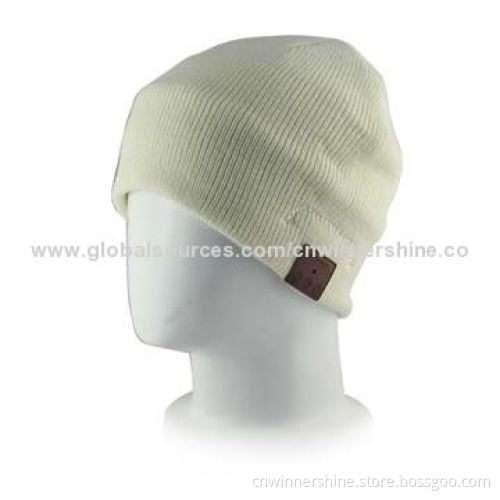 Bluetooth beanie hat with headphone for music and handsfree talk